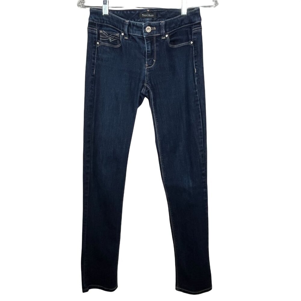 White House Black Market Dark Blue Straight Leg Jeans - Picture 2 of 13